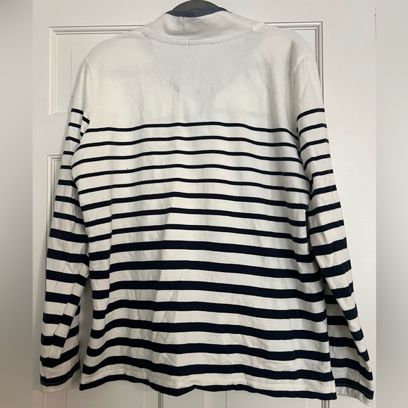 LLBean striped button sweater - Picture 4 of 6